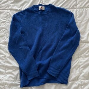 Harmony Paris Emily Oberg Shaggy Blue Sweater